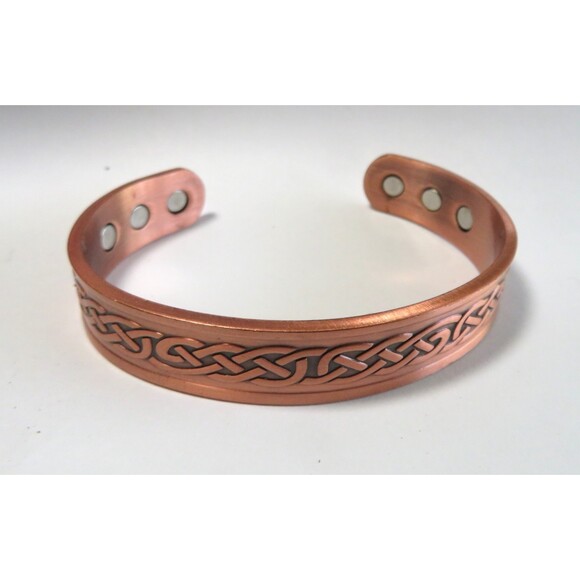 Celtic Knot Magnetized Natural Copper Bracelet NWOT  Health item Holistic - Picture 2 of 13